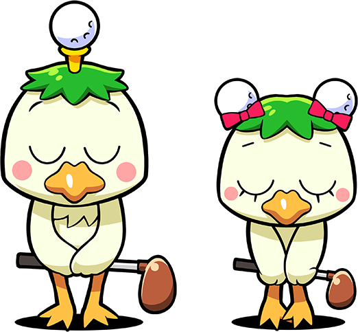 お辞儀をするみんドリのキャラクター